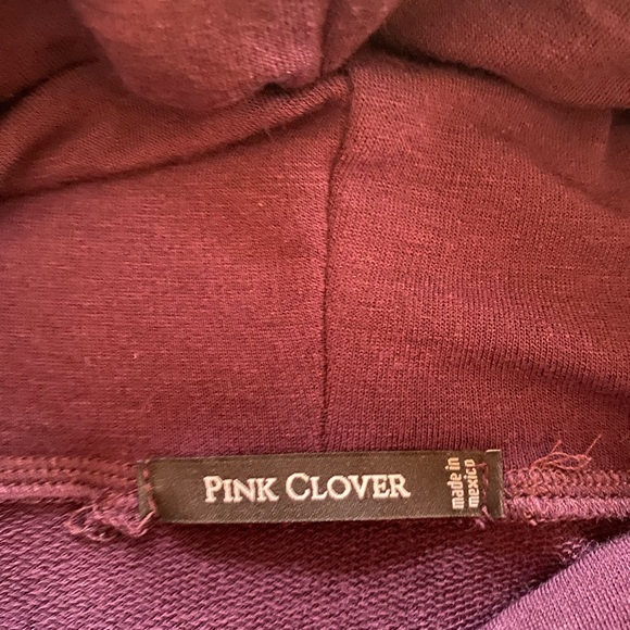 Pink Clover Cowl Neck - Picture 2 of 3